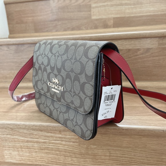 Coach Brynn Flap Crossbody In Signature Canvas - Picture 2 of 8